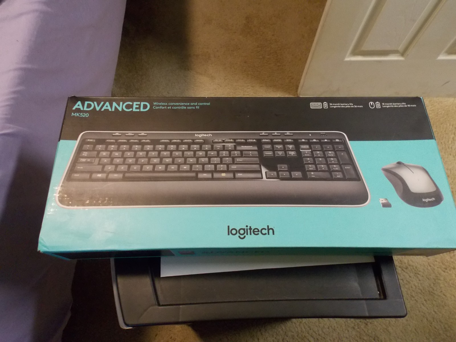 LOGITECH ADVANCED MK520  WIRELESS KEYBOARD AND MOUSE