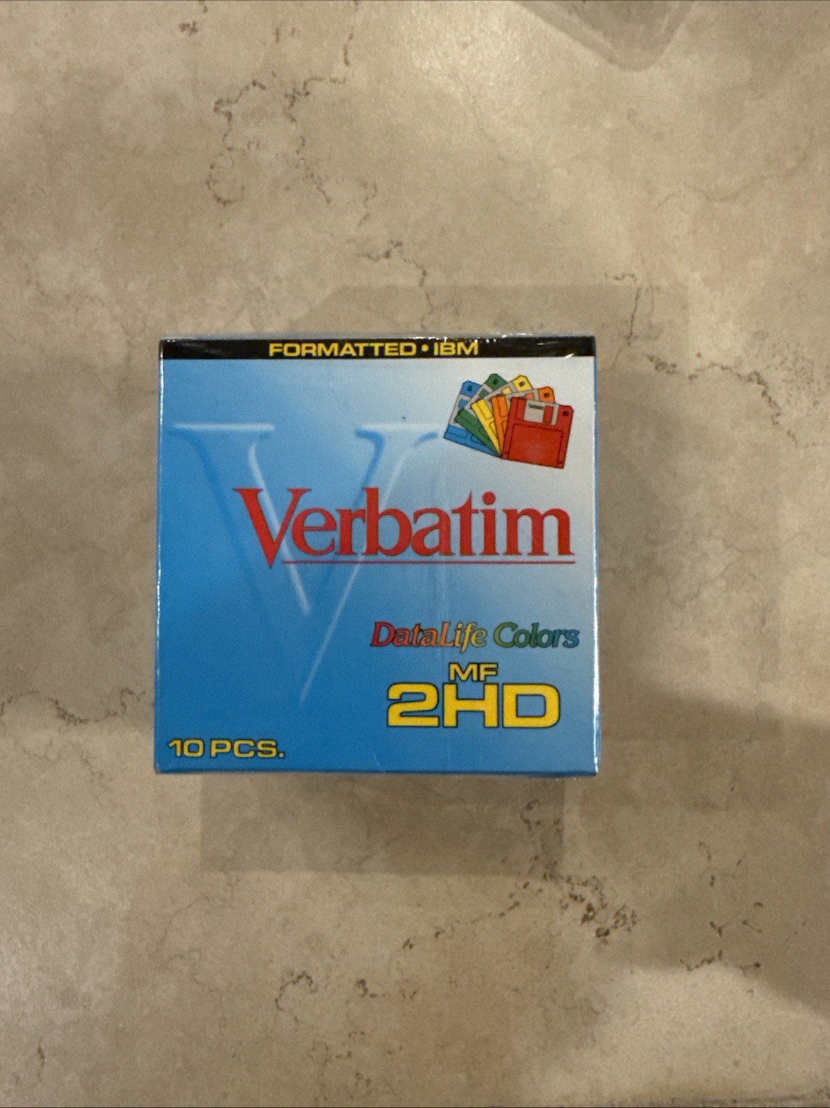 Verbatim 1.44mb 3.5" 2HD High Density  Formatted IBM - Box of 10 - New Sealed C2