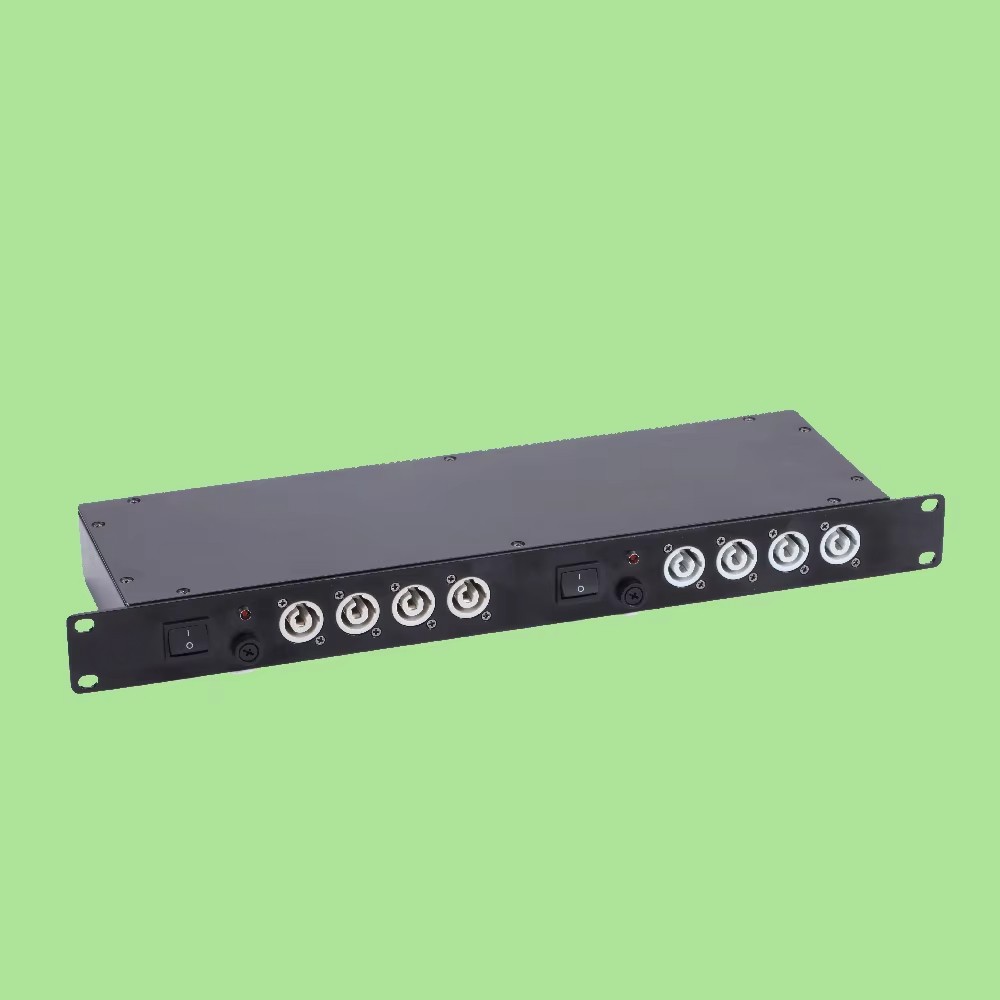 Durable Rugged Efficient Portable Powercon 1U Rack Mount Power Distro Box​