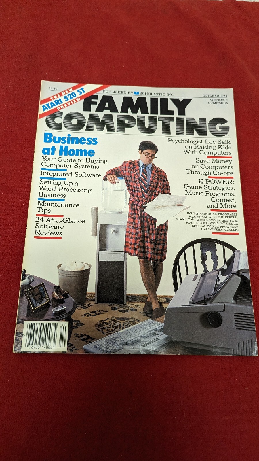 September 1985 Family Computing Magazine Volume 3 #10 Business At Home