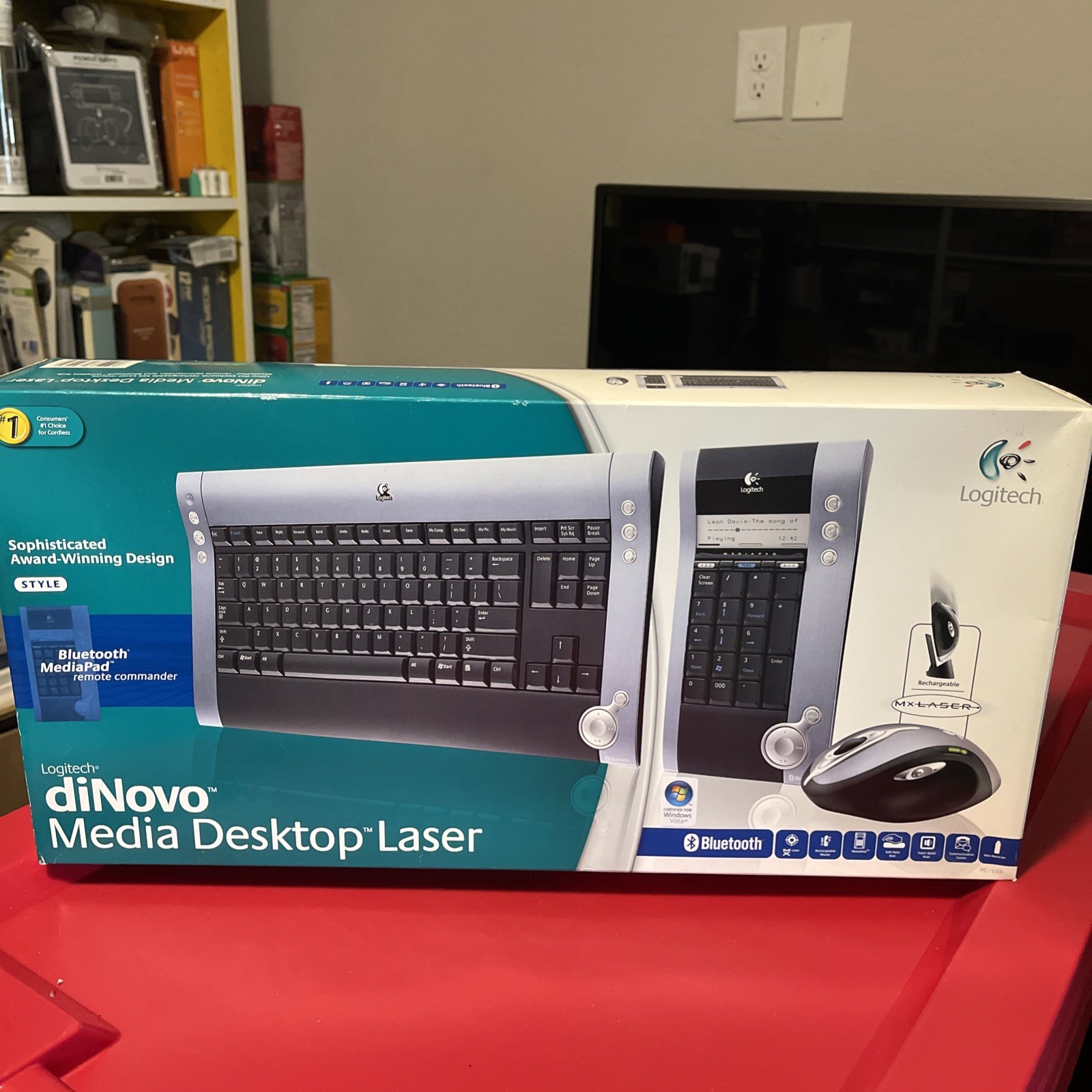 New Logitech diNovo Media Desktop Laser 2005 Never Opened In Original Packaging