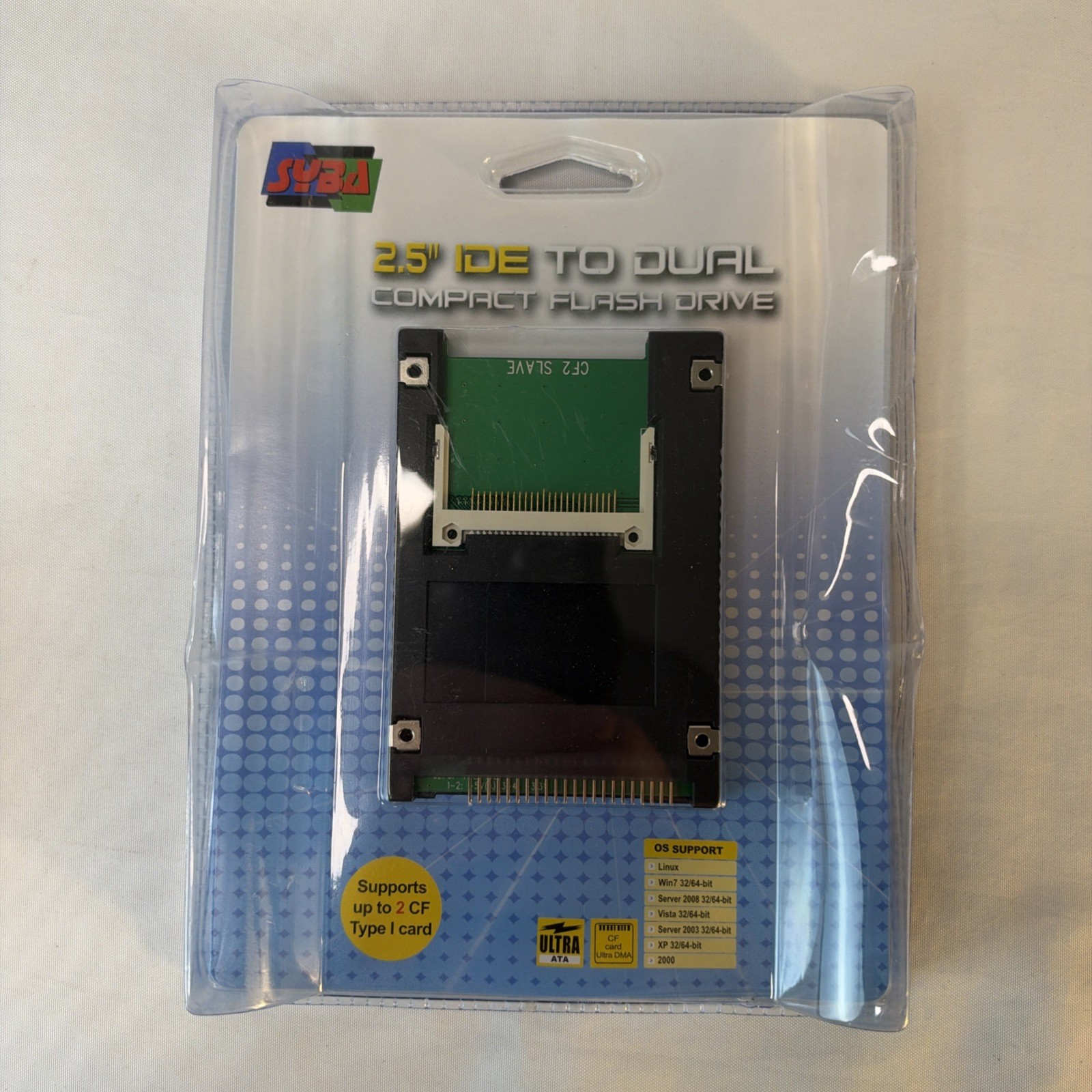Dual Compact Flash to 44 Pin IDE 2.5" Adapter Enclosure