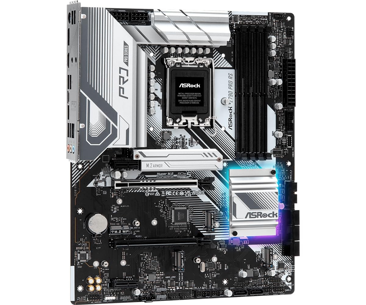 ASRock Z790 Pro RS Intel Z790 Series CPU LGA1700 DDR5 Memory Compatible Z790 ATX