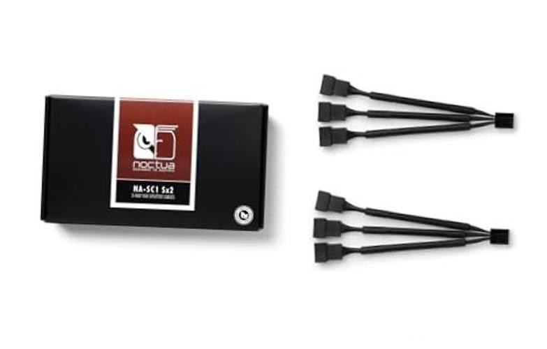 NA-SC1 Sx2, 3-Way PC Fan Splitter 2-Pack