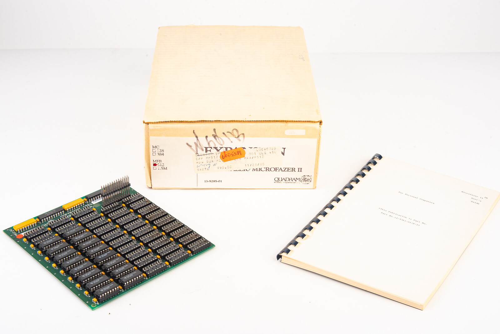 Quadram Microfazer II Expansion Board MFB 512 in Box with Instruction Book NOS