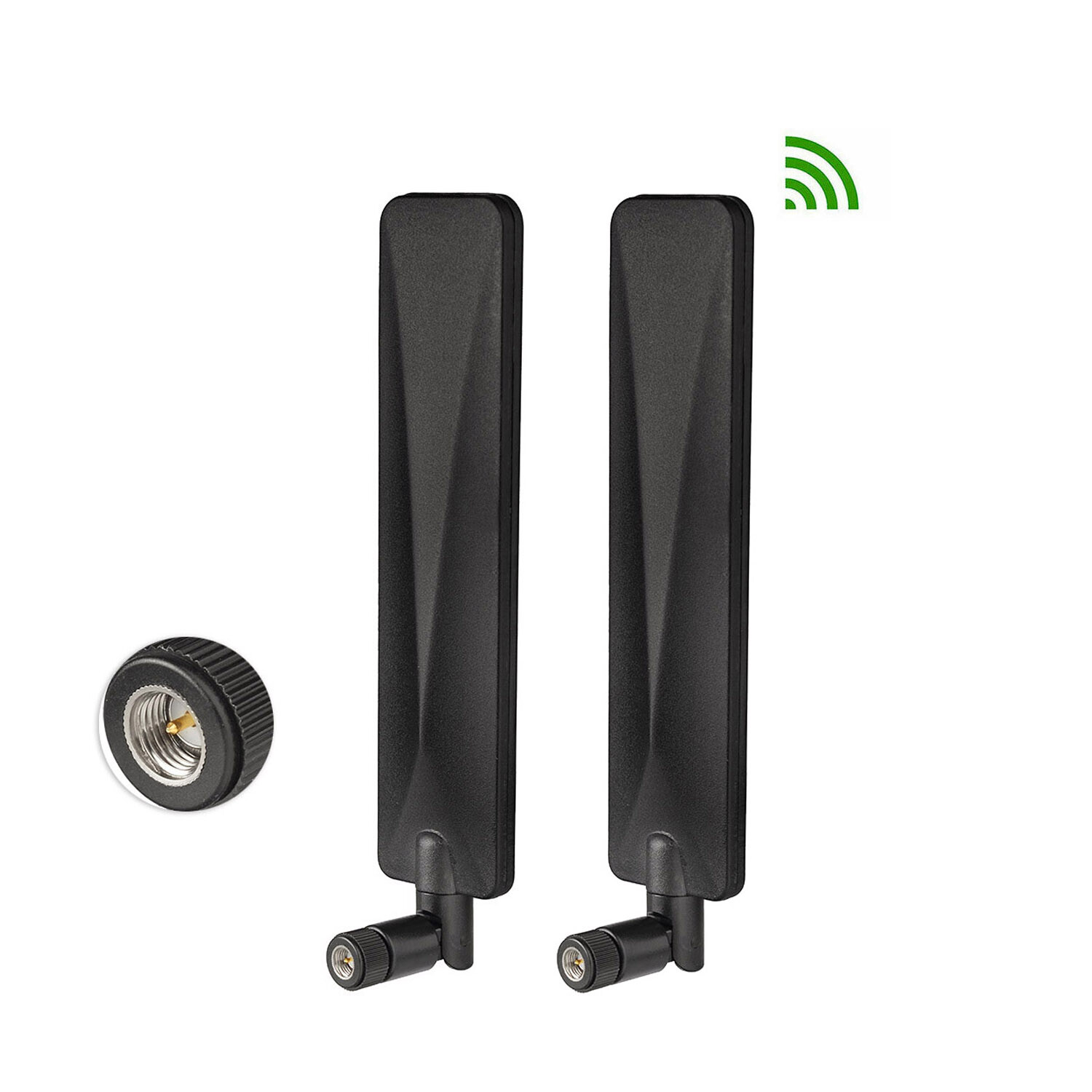 2pcs Replacement 4G LTE SMA Antenna Black for HUAWEI WIFI Router B315 B315s-22