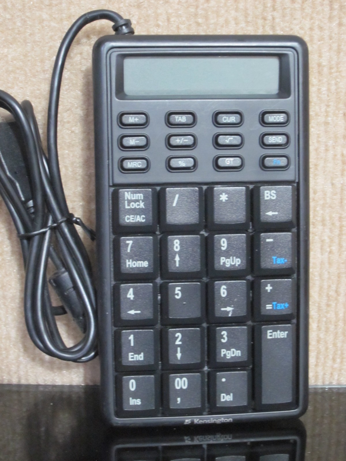 Kensington Notebook Keypad / Calculator w 2 USB Ports Hub K72274 Keyboard LCD