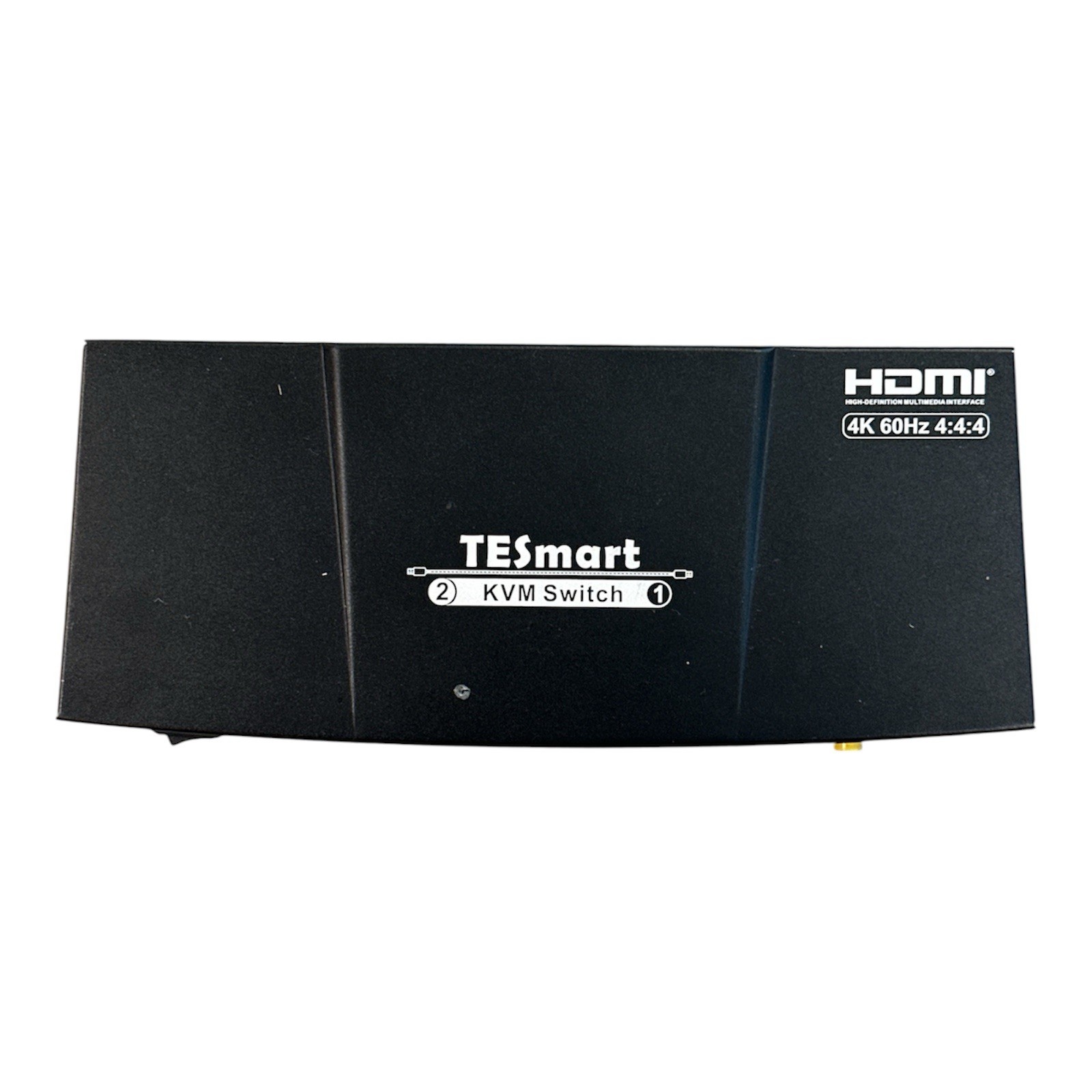 Convenient TESmart 2-Port HDMI KVM Switch, 4K@60Hz RGB 4:4:4 W/O Power Cords