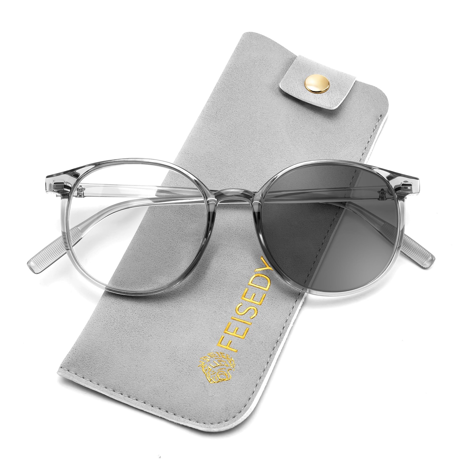 Photochromic Blue Light Blocking Glasses Fashion Women Men, Clear Indoors & T...