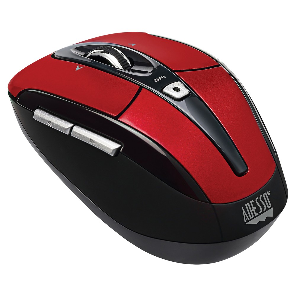 ADESSO IMOUSES60R RED 2.4GHZ WIRELESS OPTICAL MINI MOUSE PROGRAMMABLE DRIVER