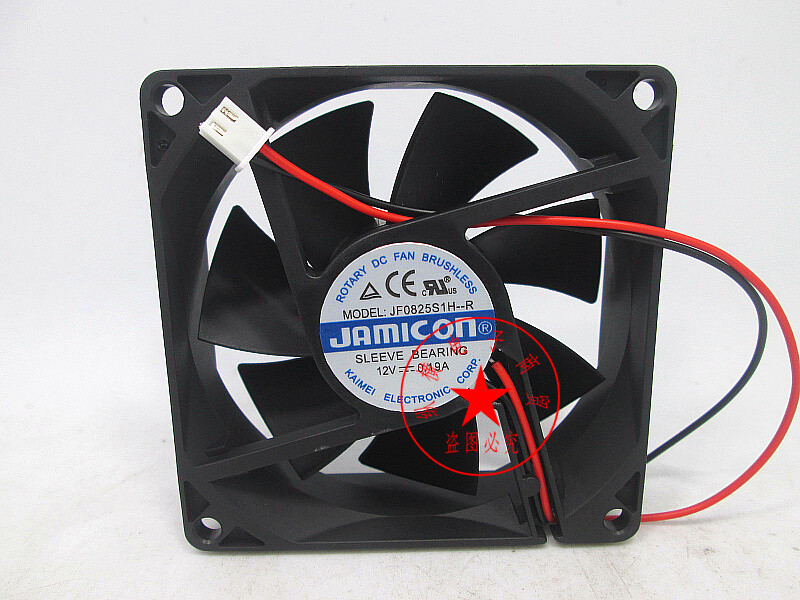 JAMICON JF0825S1H-R 12V 0.19A 8025 8CM chassis cooling fan