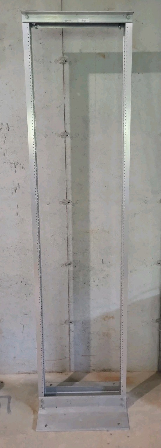 7' Aluminum Homaco 19-84-T2SD 2-Post Open Frame Network Telecommunications Rack
