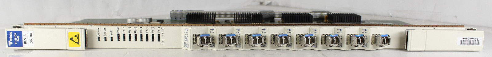 Tellabs 81.55109 PAM DAS Module Card T3IAACBAB 116.0069.C 8X 2.5Gb SFP