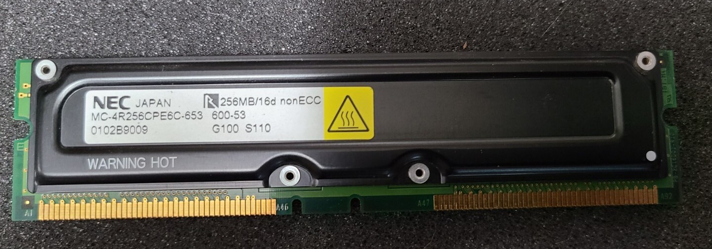 NEC 256mb PC memory card