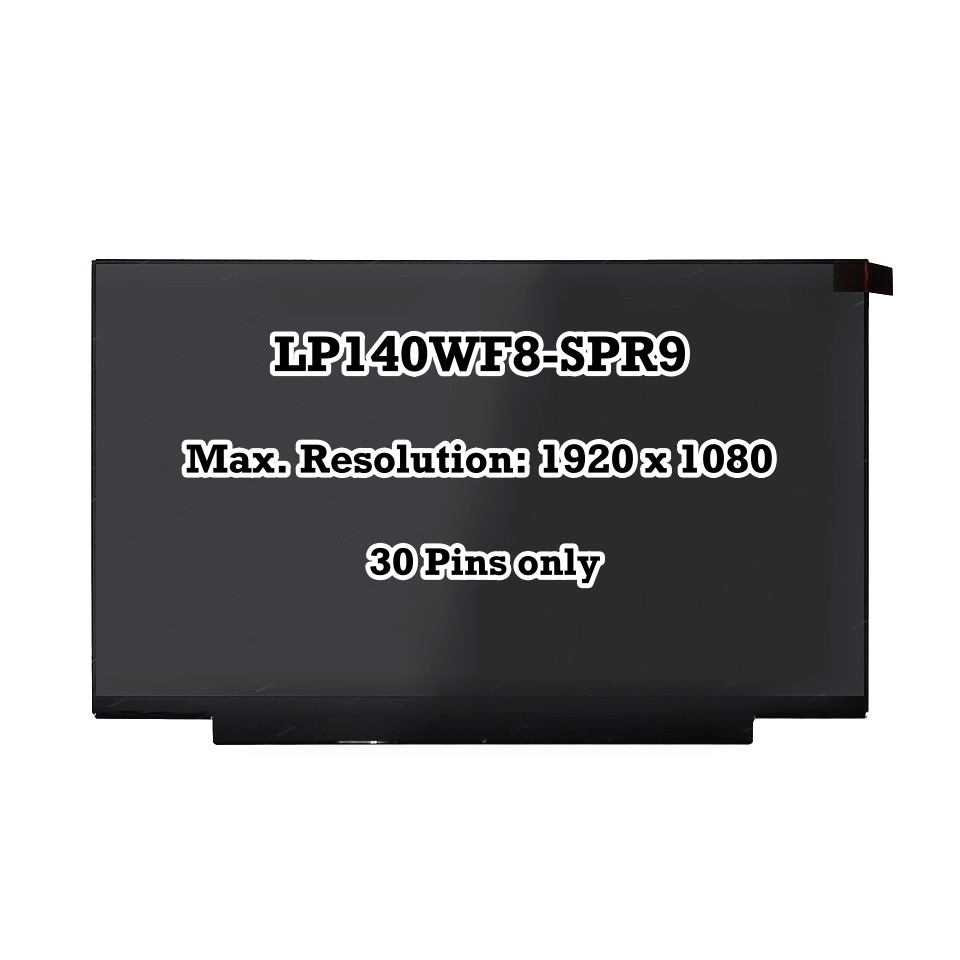 14" FHD LED LCD Screen IPS Display Panel LP140WF8-SPR9 LP140WF8(SP)(R9) LGD05F1