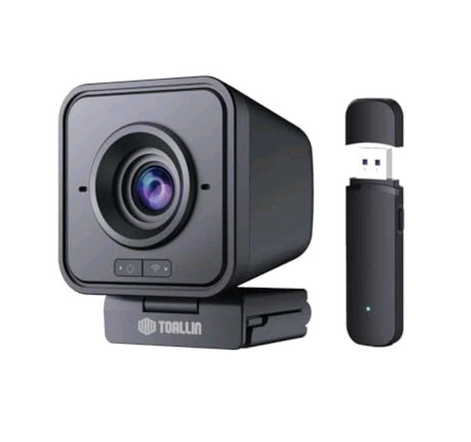 TOALLIN 1080P HD Wireless Webcam for PC Noise-Cancelling Built-In Microphone New