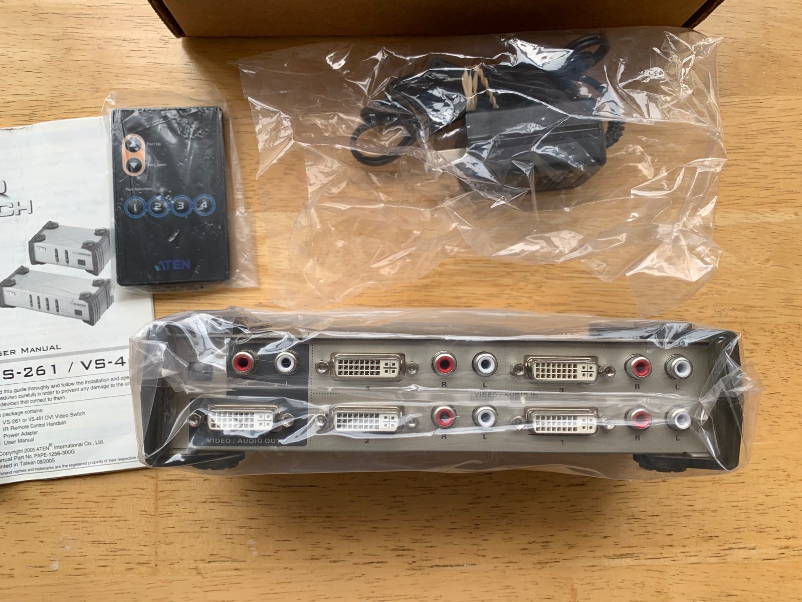 Aten Technology VS461 4-Port DVI Video Switch; Unused missing original box