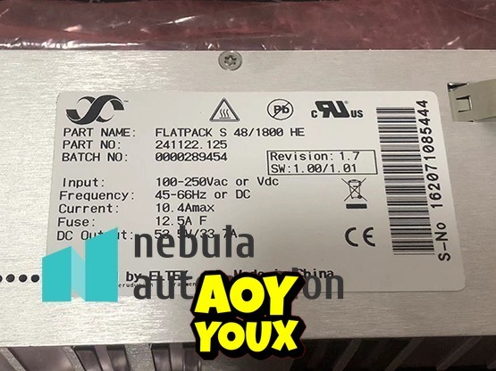 1PCS New ELTEK FLATPACK S 48/1800U Rectifier Module 241122.125 53.5V 33.7A-