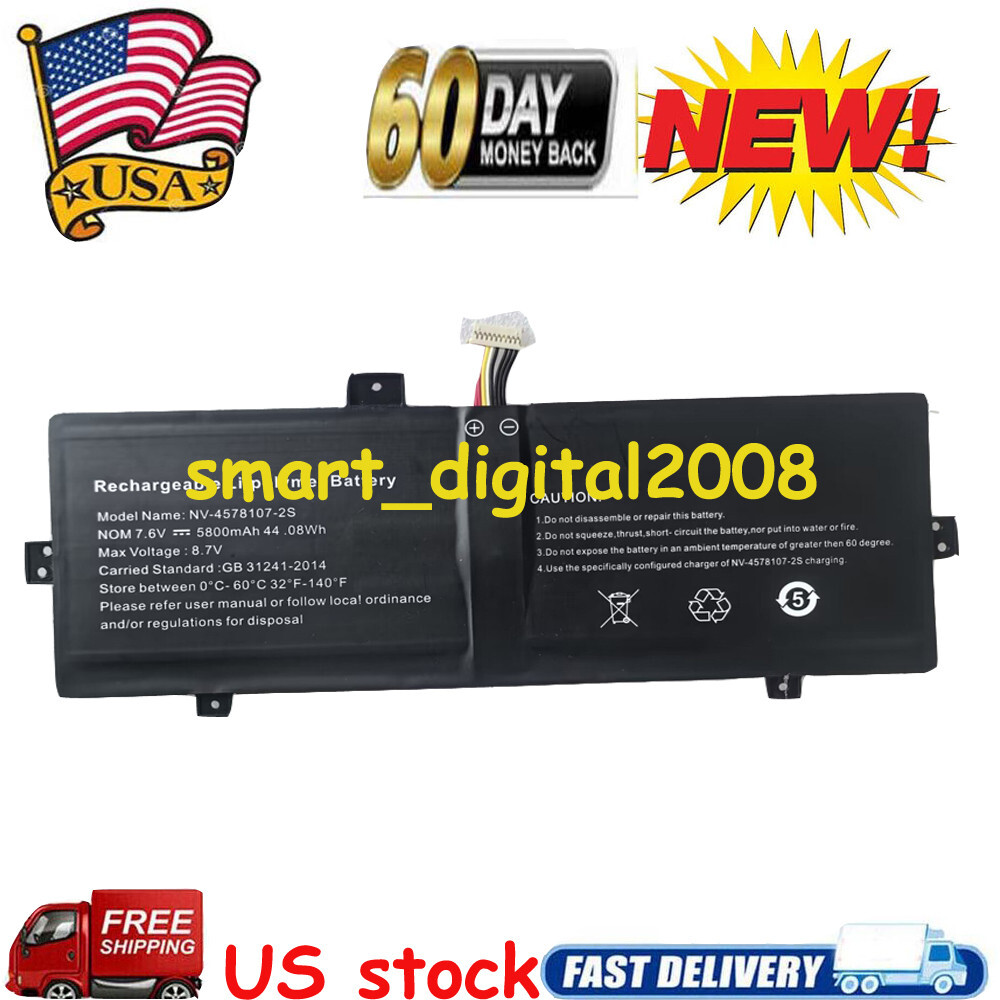 Replacement Battery NV-3379107-S2 NV-4578107-2S for Geobook 120 IOTA_FLO/64GB