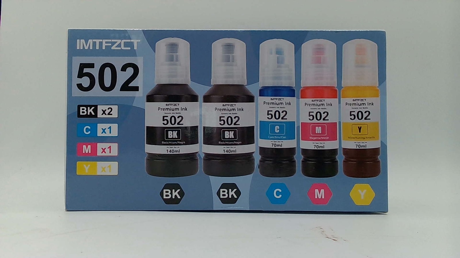 IMTFZCT 502 Compatible Ink Bottles For Epson NEW