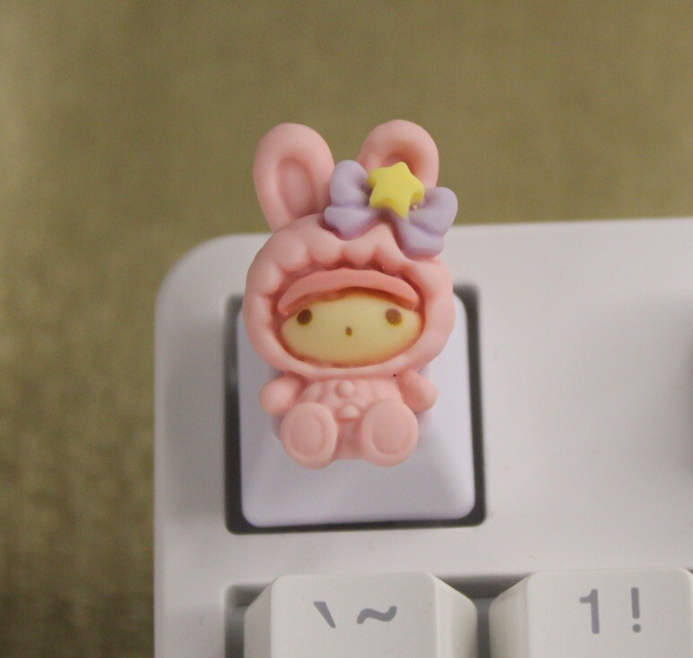 Sanrio Little Twin Star Keycap Hello Kitty Keycap R4 - 1pc
