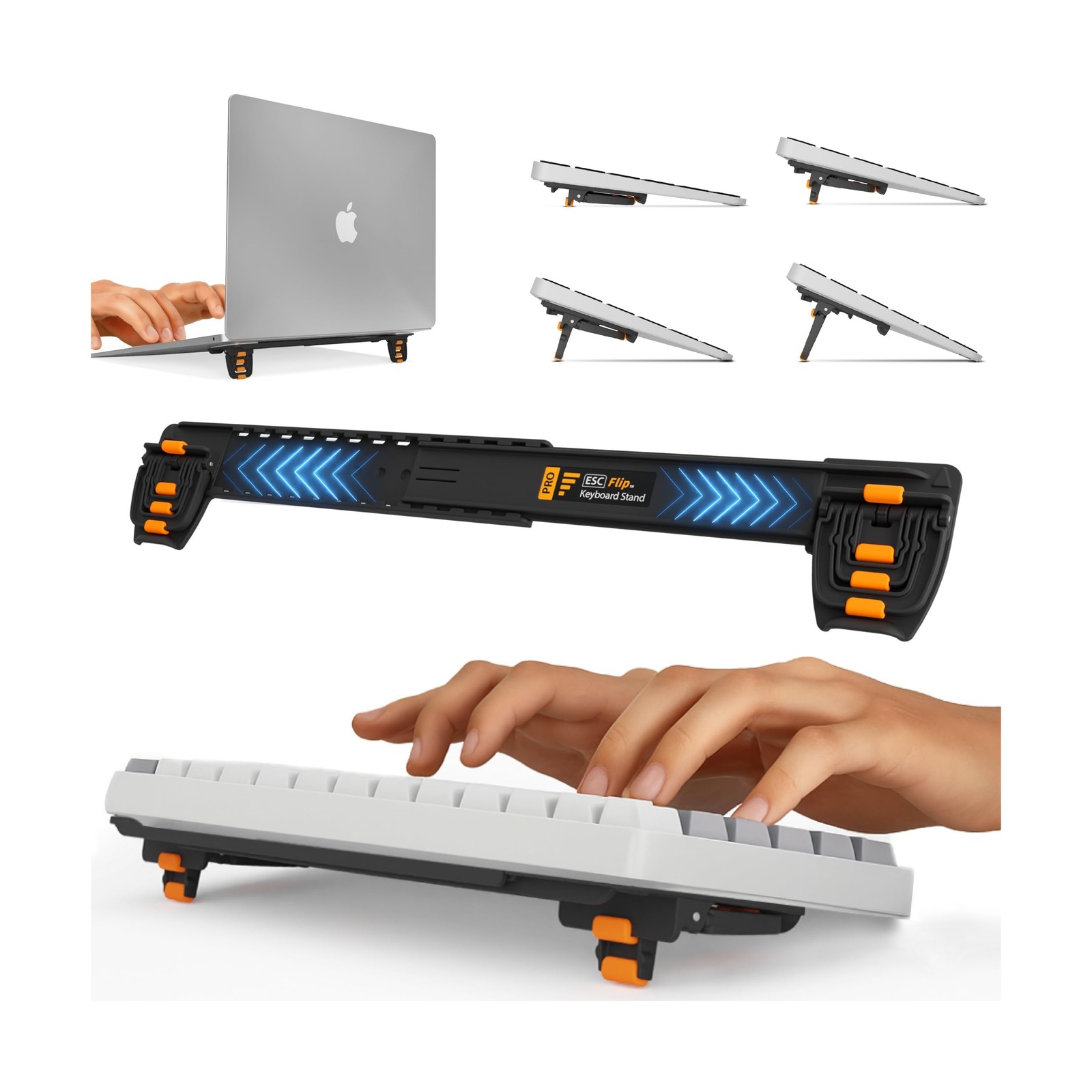 ESC Flip PRO, Adjustable Computer Keyboard Stand & Portable Laptop ... Fast Ship