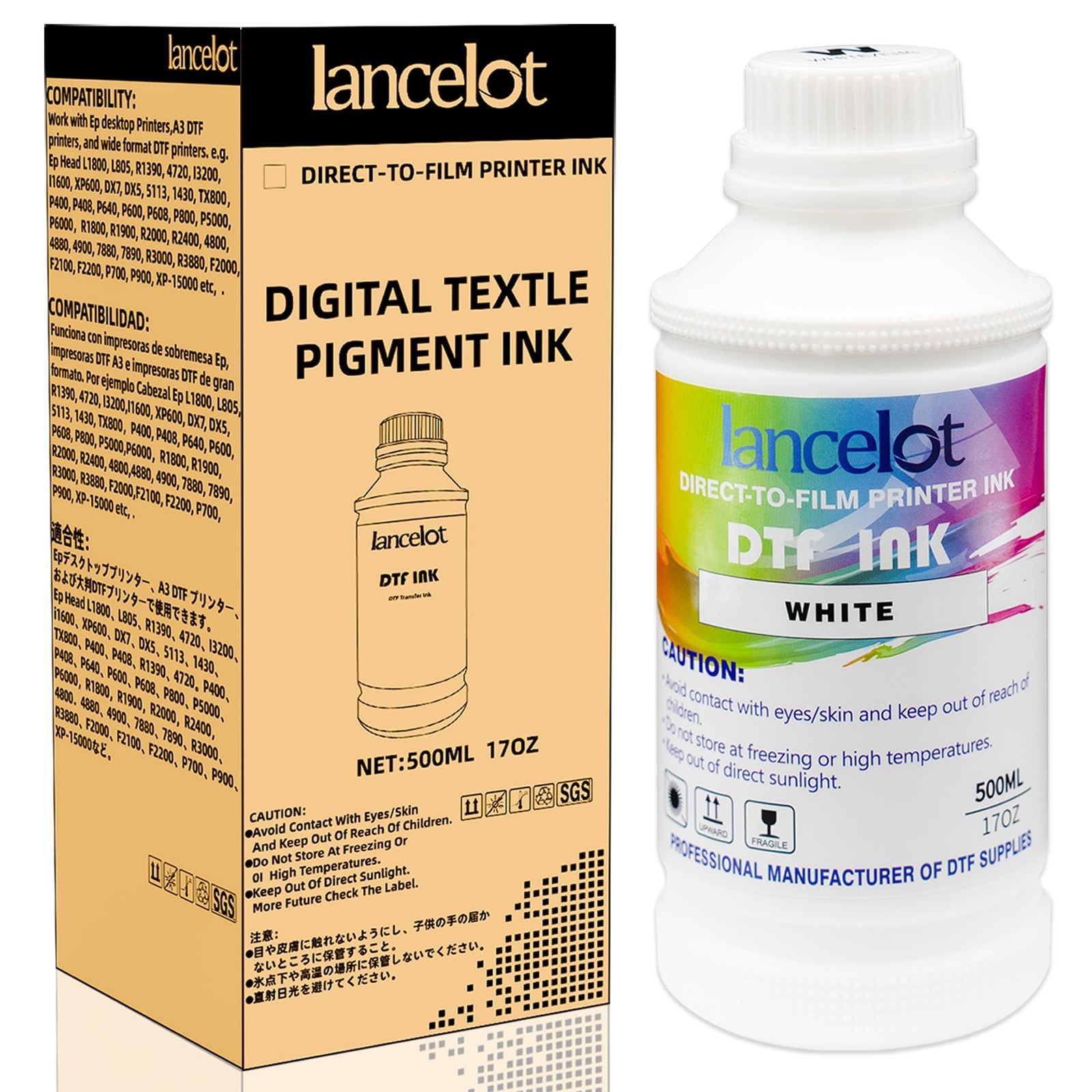 Lancelot DTF Ink 500ML White Ink