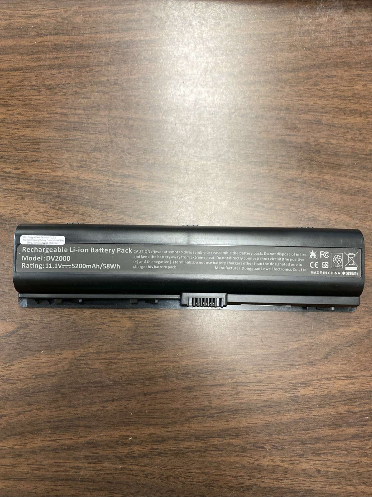 DV2000 Li-ion Rechargeable Battery Pack, Laptop, HP