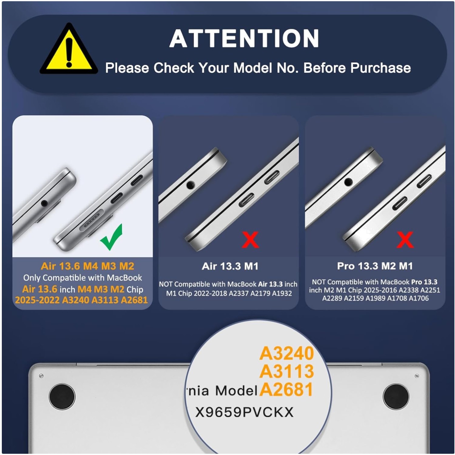 Complete Protection Kit for MacBook Air 13 M5 M4 M3 M2