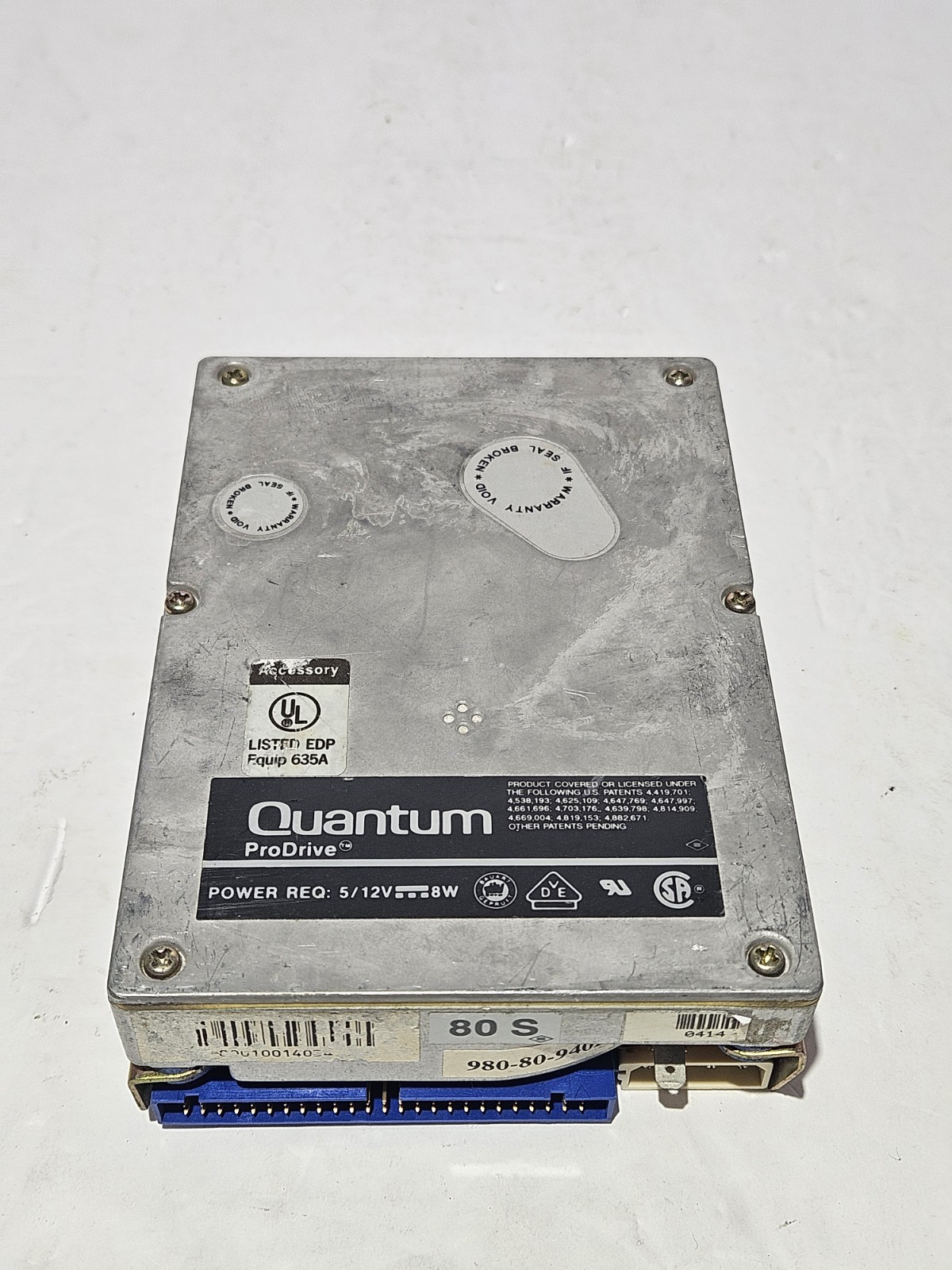 Quantum Prodrive 80MB SCSI hard disk 3.5" Apple Macintosh 