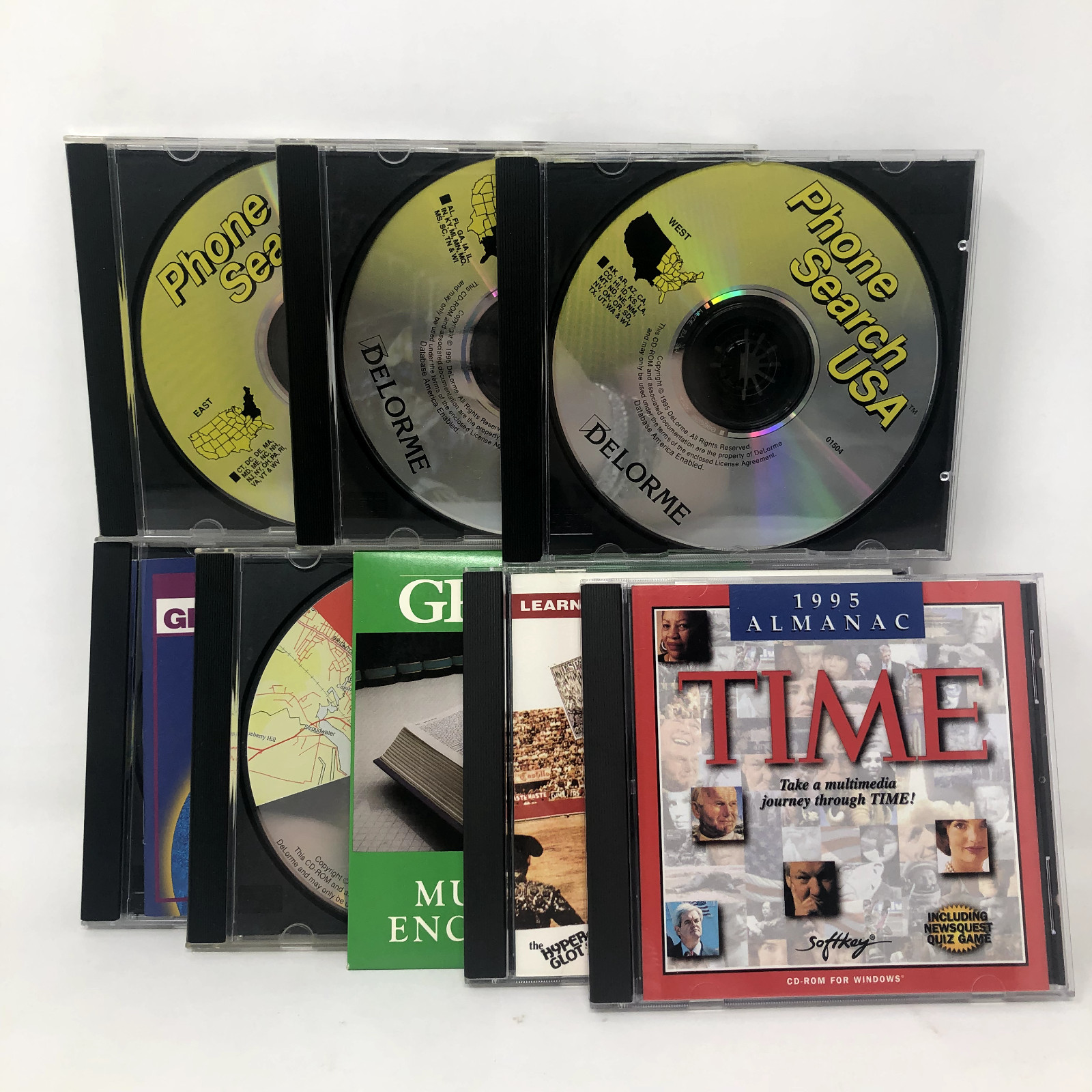 Microsoft Windows 95 and Earlier Reference Bundle Phone Search, Time Magazine CD