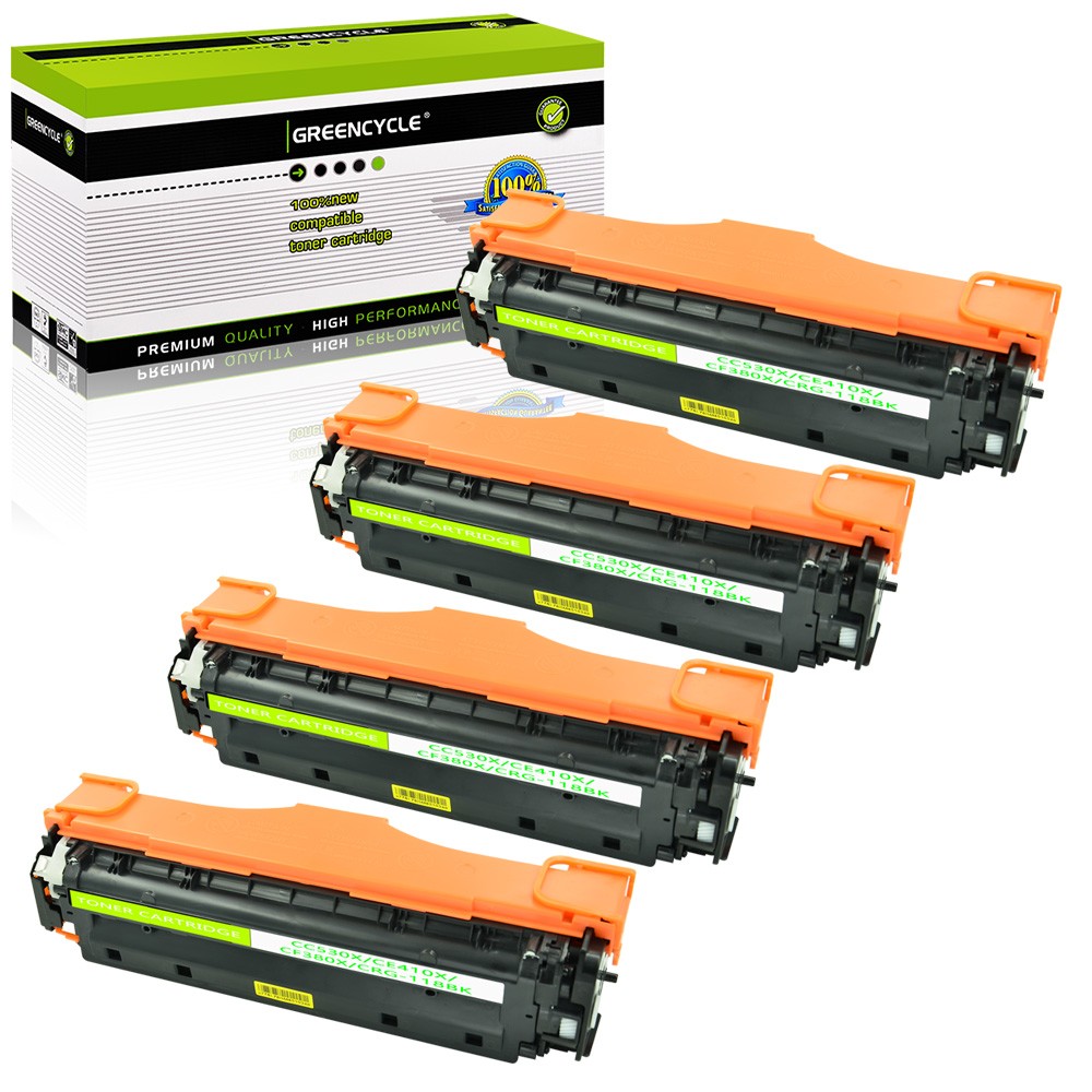 GREENCYCLE 4× CC530X 304X Toner Fit For HP Laserjet CP2020 CP2025 CM2320 CM2320N