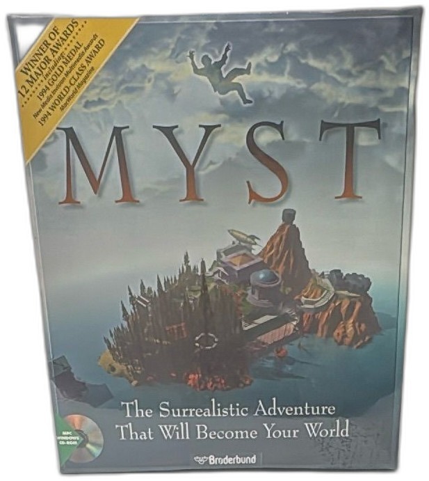 Myst PC Windows CD-ROM Big Box 1994 Broderbund Cyan Factory Sealed New R094
