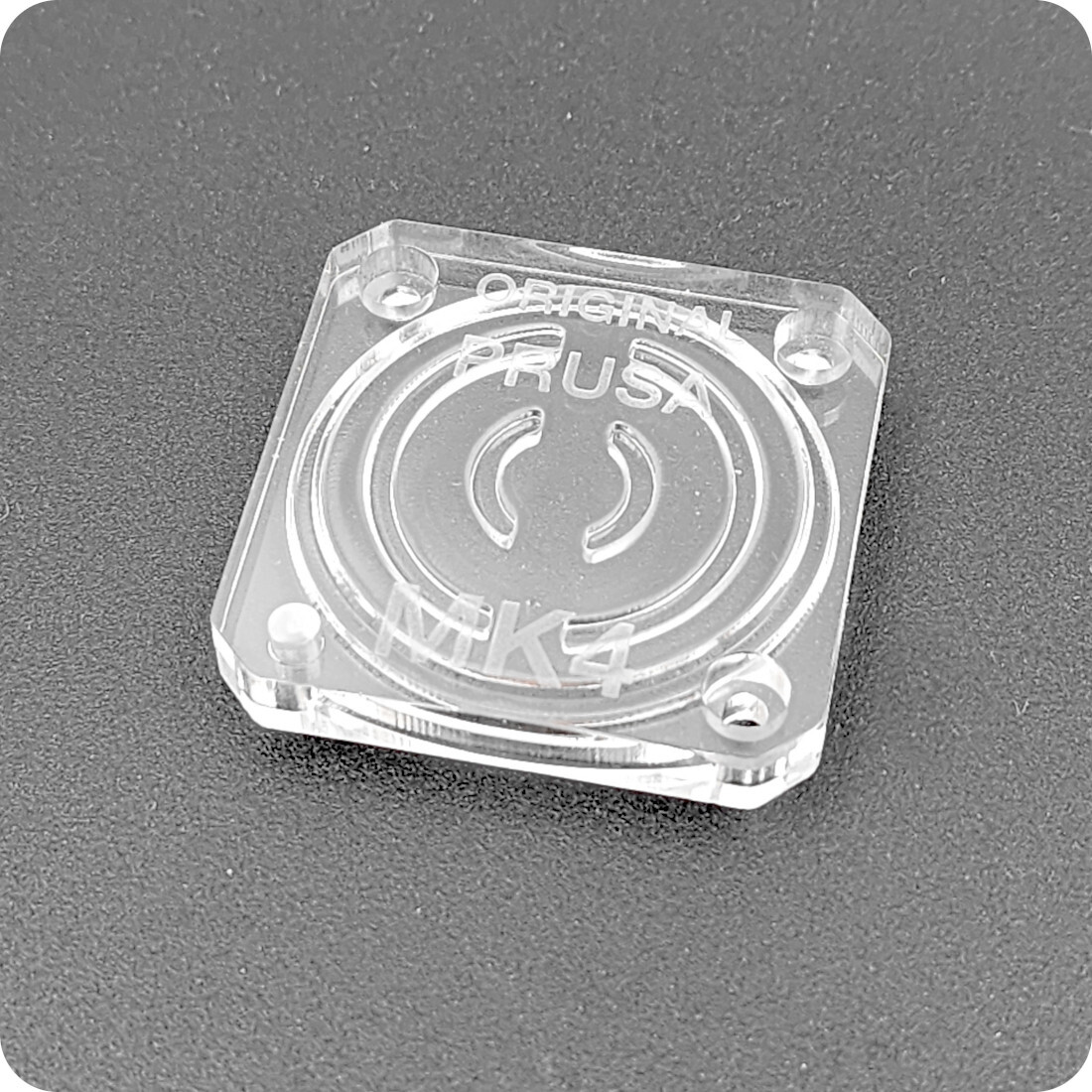 Clear Gearbox Cover for Prusa MK4, XL, Prusa Compatible (With Text)