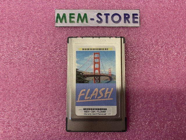 Cisco MEM-C6K-FLC64M 64MB PCMCIA Linear Flash Memory Card for Catalyst 6K SUP1