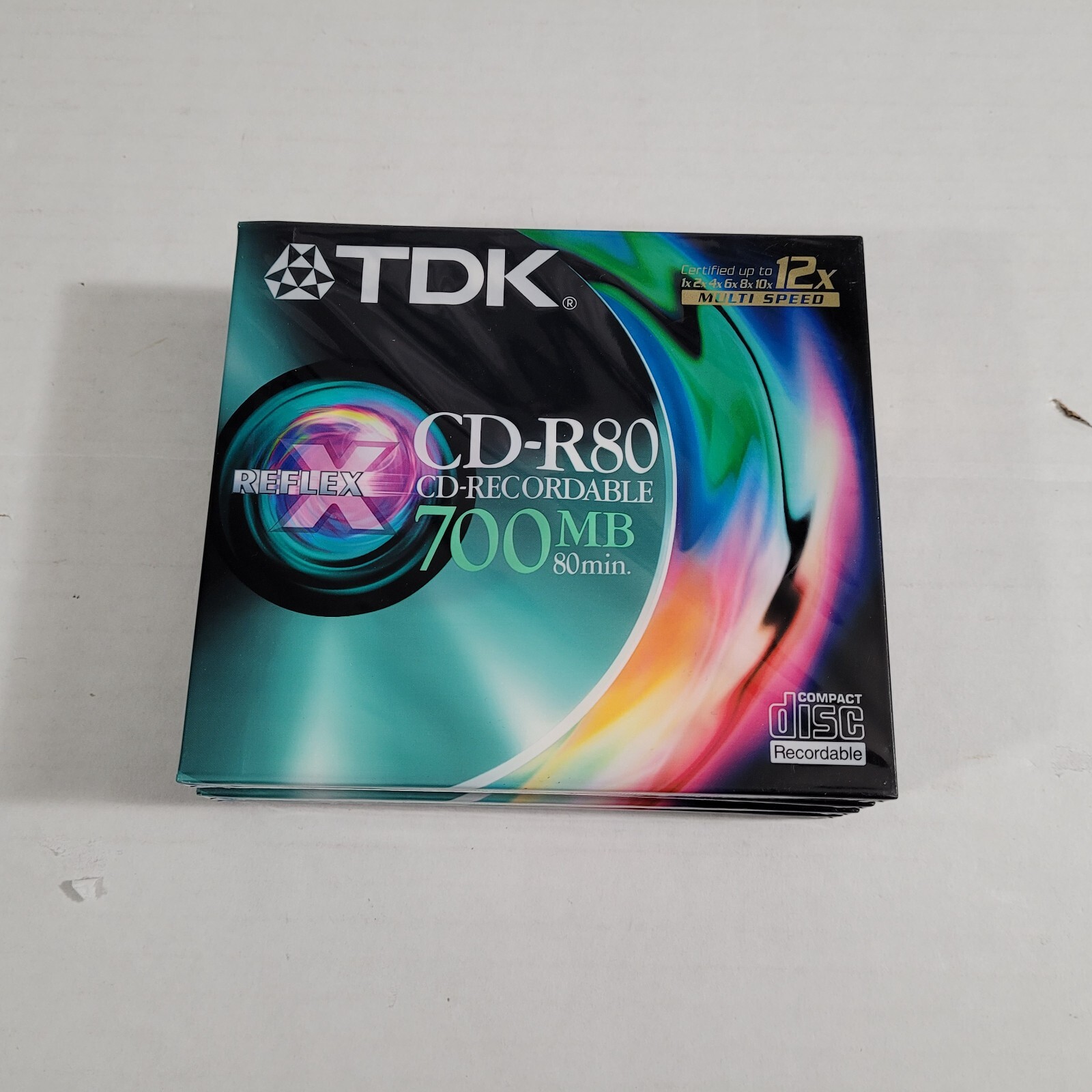TDK CD-R80ED SEALED Up to 12X CD-Recordable
