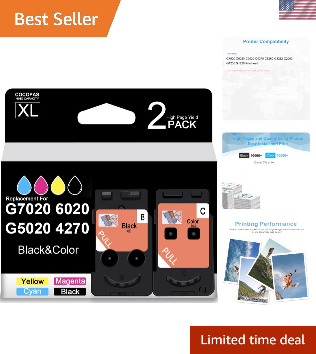 Cost-Effective 2-Pack BH-20 CH-20 Print Head - Perfect for G Series Printers