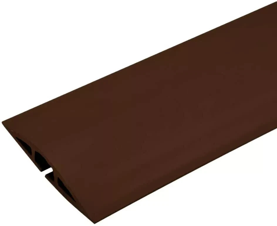 C2G 5-ft Floor Extension Cord Protector Cable Cover Oranizer Brown CDB-5 CDB5
