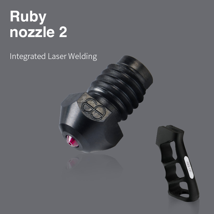 Ruby Nozzle 1.75mm-Hardned Steel DLC coating