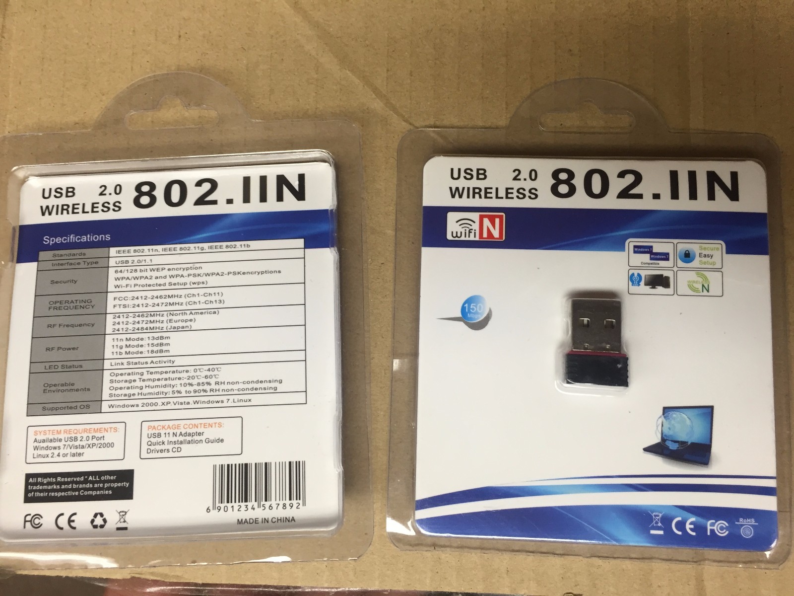 Mini / micro Wireless N 150mbps USB Wifi Adapter LAN Network Adapter 802.11n/g/b
