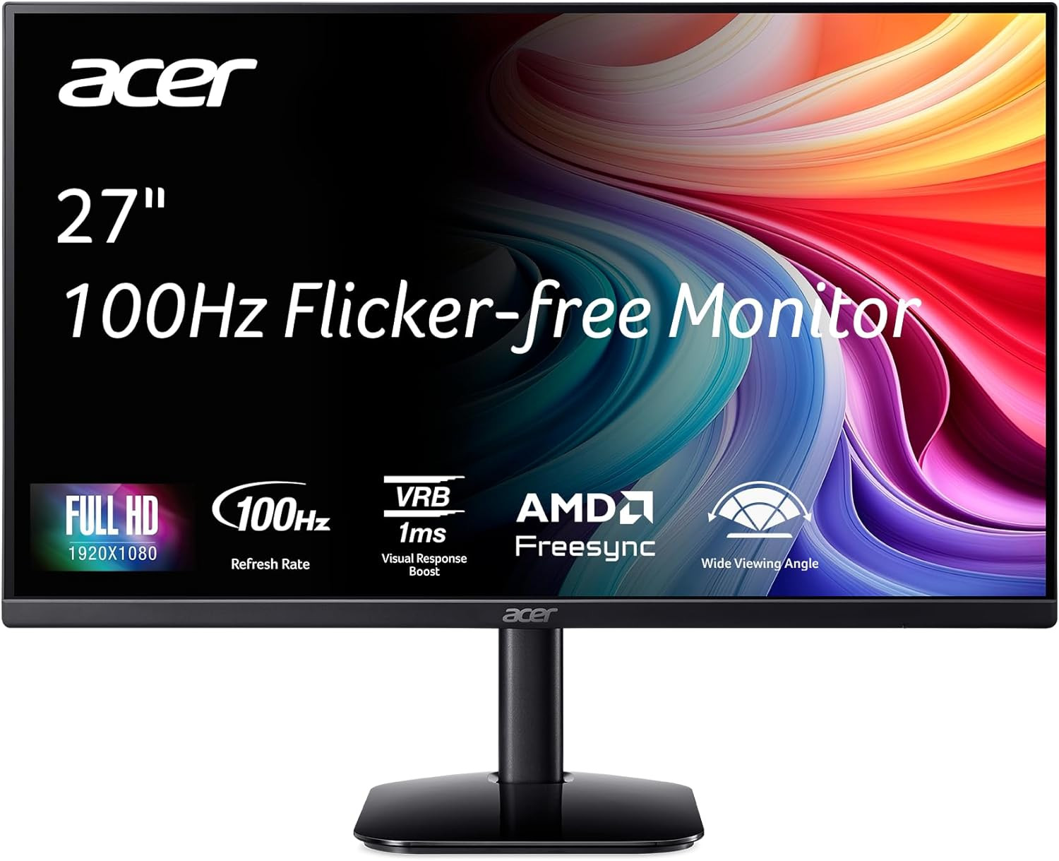 27" IPS Full HD Gaming Monitor, AMD FreeSync, 100Hz, Low Blue Light