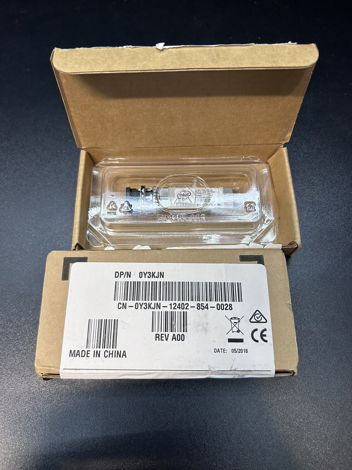 2Genuine Intel E10GSFPSR FTLX8571D3BCV-IT 10G/1G E65689-001 0Y3KJN for X710 X520