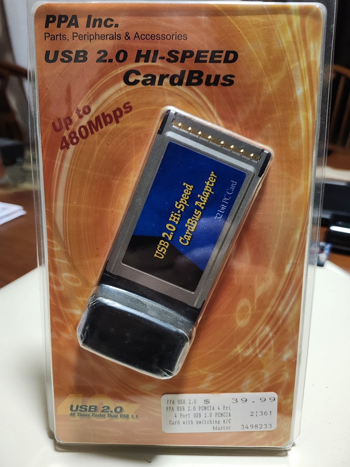 PPA Inc. 4 Port USB 2.0 Hi-speed CardBus NIB