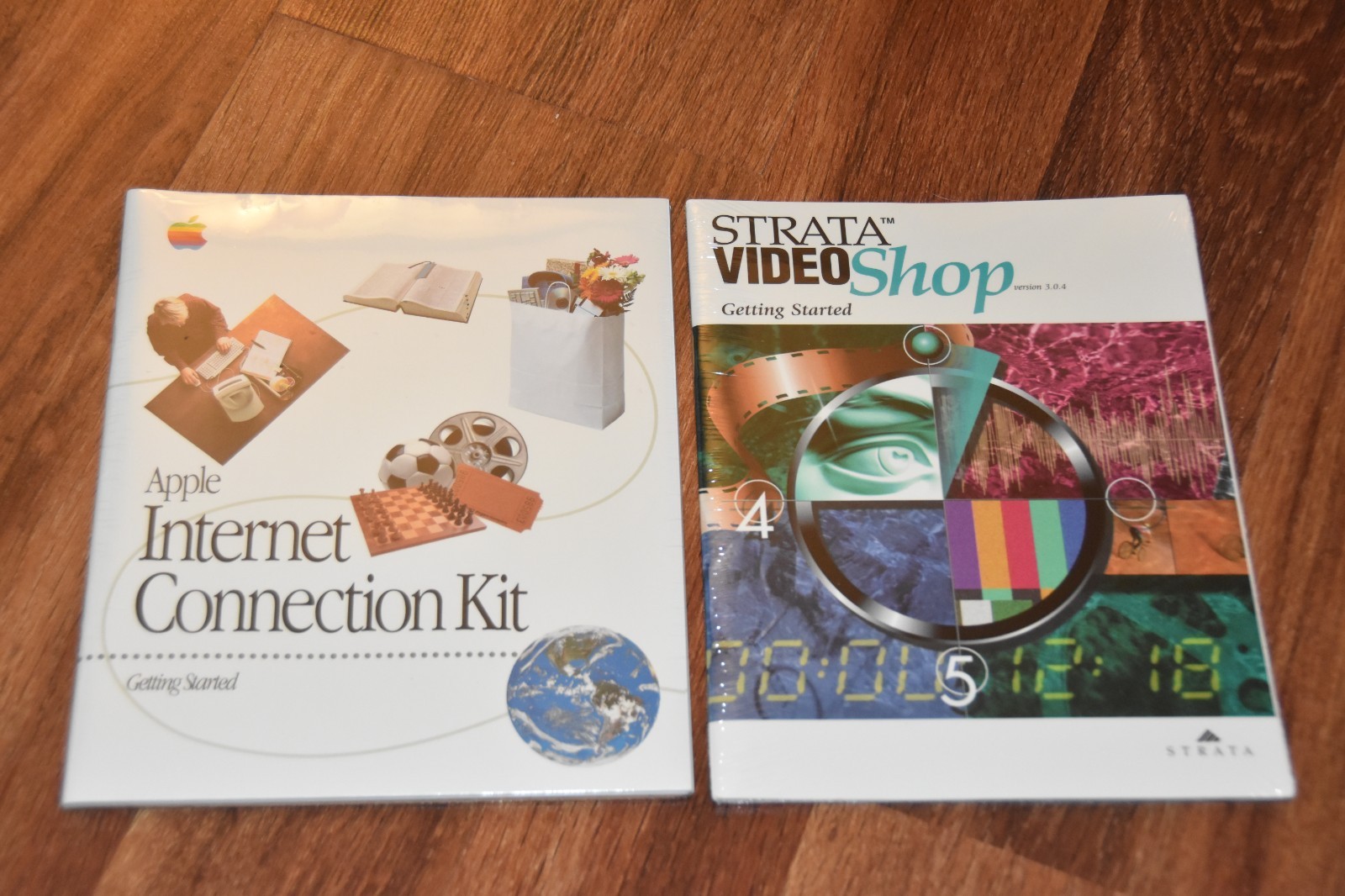 vintage APPLE Manual INTERNET CONNECTION KIT Getting Started & STRATA Video Shop