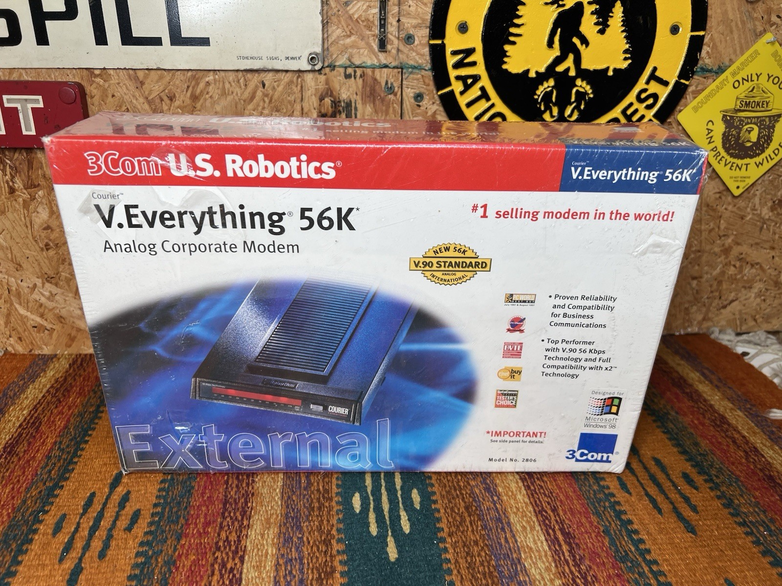 3Com US Robotics Courier V.Everything 56K External Modem NEW SEALED