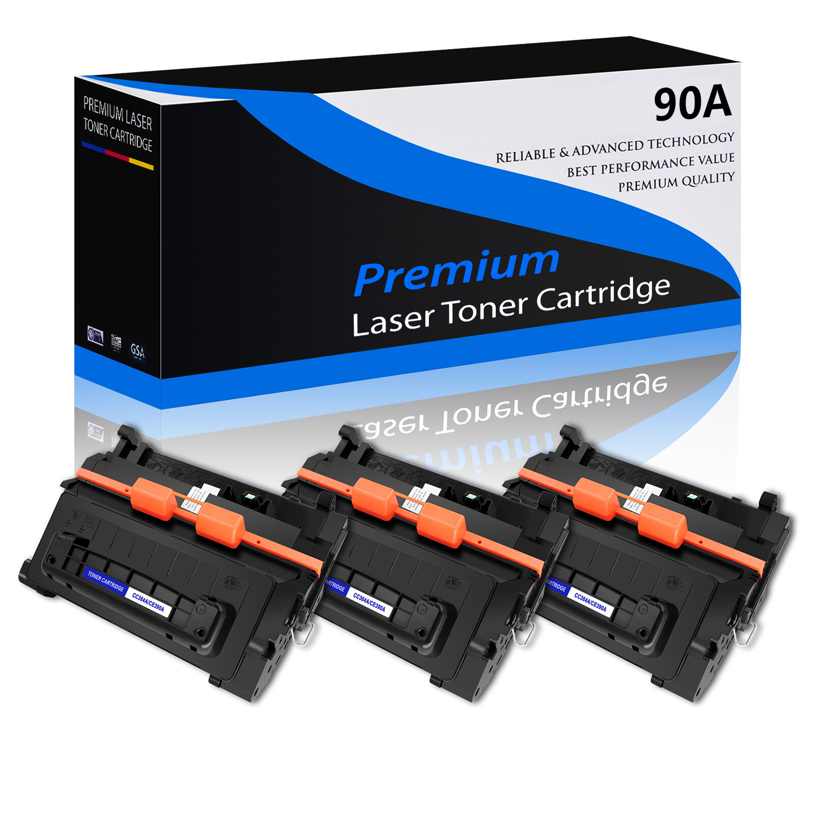 3PK for HP CE390A Toner Cartridge LaserJet M602x M603dn M603n M603xh M602n