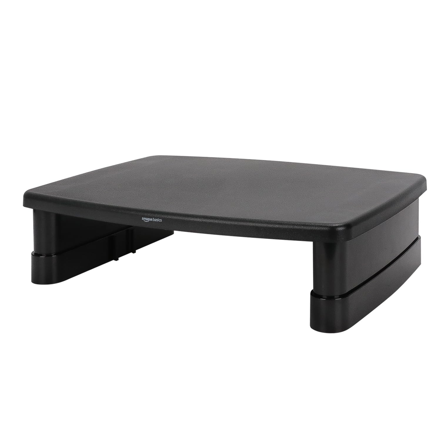 Amazon Basics Adjustable Monitor Riser Desk Stand - Ergonomic, 22 lbs Max