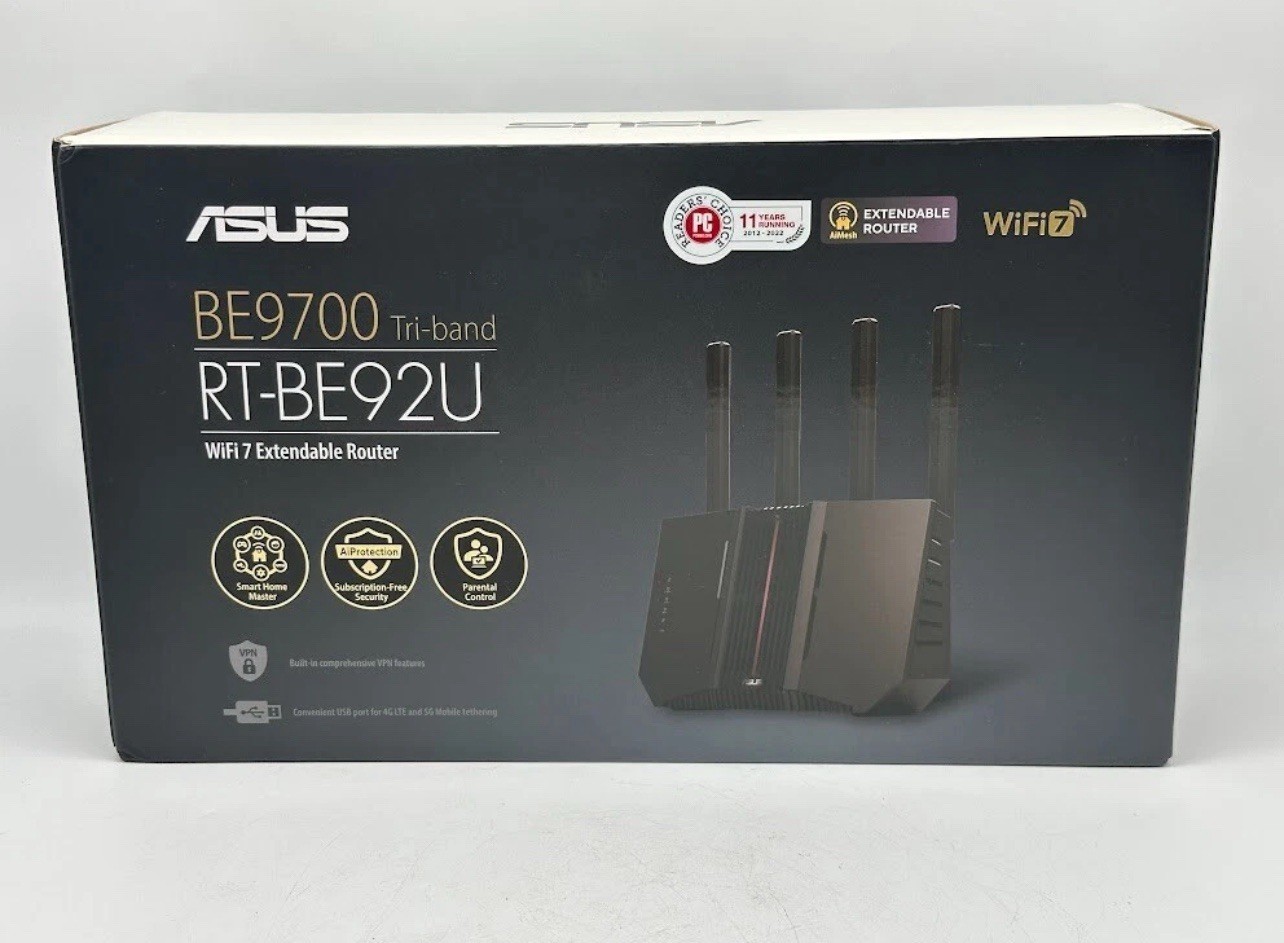 ASUS RT-BE92U BE9700 Tri-Band WiFi 7 Router