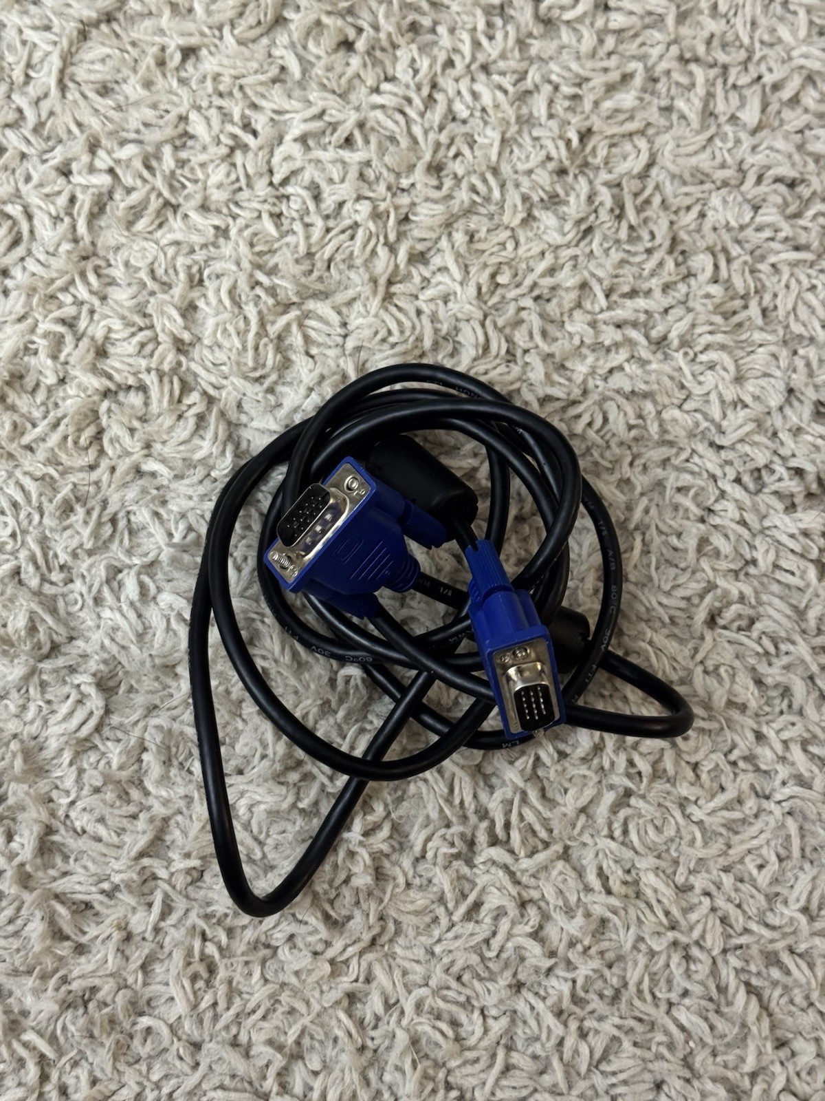 Super SVGA/VGA Monitor Male to Male Extension Cable, 6ft, Blue