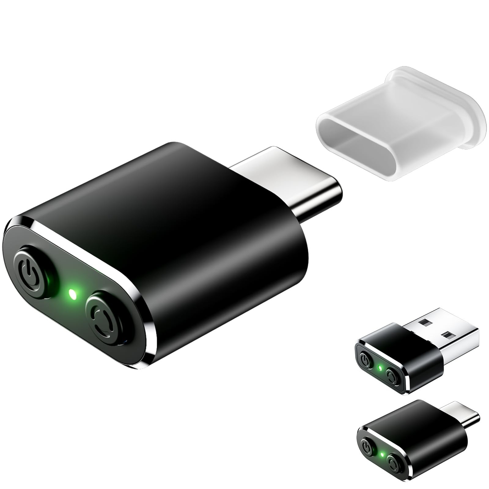 Mouse Jiggler Compatible with Type C Interface Devices,Undetectable Mini USBC...